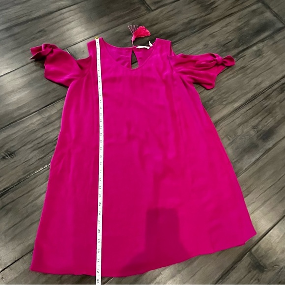 Soft Surroundings Cold Shoulder Destin Fuchsia Dress - Size Small - Picture 13 of 15